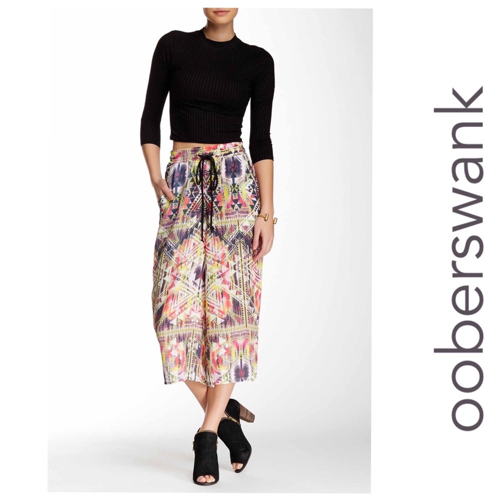 OOBERSWANK NWOT Drawstring Culotte Pant Size Medium